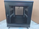 12u 19  Server Cabinet W fan - Vented Door 30  Deep W  Casters