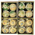 Ireland 16 Pieces Christmas Baubles Tree Ornaments Set - 4 Boxed Set Of 4