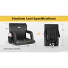 Wide Stadium Seat For Bleachers Reclining Portable Stadium Chair W back Cushion