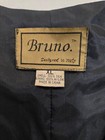 Bruno Vest Mens Xl Blue Silk Satin Lined Patterned Formal Dress Vest Adjustable