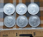 6 Australian Sixpence  925 Sterling Silver Coins  1941  1942  1942 D  1943 D   S