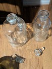2 Vintage Pharmacy Apothecary Bottles With Stoppers