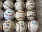 Lot Of 29 Various Used Baseballs Practice Hitting Rubber synthetic Cover