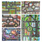 Car Rug Road Map Rugs 33 X 22 Inch Fun City Map Kids Carpet Playmat For Toy Car