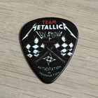 Rare Official Metallica Black Guitar Pick Lux   terna M72 Team  Tour 2025