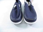 New Crocs Walu Mens Navy Blue Canvas Slip On Loafer Comfort Casual Shoes Size 13