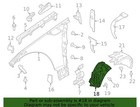 Genuine Land-rover Front Right Fender Liner Lr146222