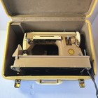 Vintage Singer 301a Slant Shank Sewing Machine W case Canada Working  tan Brown 