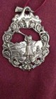 Ivar T Holth Vintage Norwegian Pewter Brooch  horn Blower unsigned