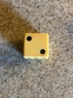 Vtg Antique Cream Ivory White Butterscotch Bakelite  Dice