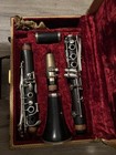 C g  Conn 424n Clarinet Instrument Vintage With Case And Mouthpiece