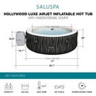 Bestway Saluspa Hollywood Energysense Luxe Airjet Inflatable Hot Tub  Black