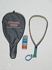 Spalding Pro Racquetball Racquet With Cover And New Can Of Ektelon Balls 