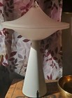Tre Ci luce  alien  Lamp Cesaro L  Vtg Atomic Mcm Flying Saucer Ufo 16x11  Italy