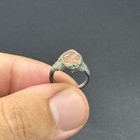 Rare Ancient Roman Bronze Ring With Intaglio