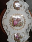 Gloria Bayreuth  Porcelain  Serving Tray Made In Germany  Red White 