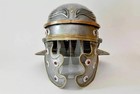 Museum Helmet Replica 18ga Steel   Brass Medieval Roman Imperial Gallic D Helmet