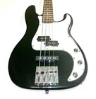 Fender Squier Precision 4 String Electric Charcoal Gray Bass W  Badass Bridge