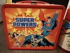 Vintage 1983 Super Powers Metal Lunch Box   Plastic Thermos