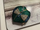 Vtg   2001 Estee  Lauder  Swarowski Crystal Dragonfly Compact Lucidity Powder