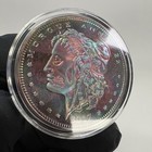      Rainbow     Toned Copper Round  Zombucks  Morgue Anne 999 Fine Copper 1 Avdp Oz