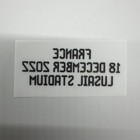 2022 World Cup Qatar Argentina Soccer Badge Final Match Detail Patch
