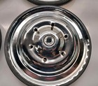 Murray Reproduction 7 1 2  Chrome Pedal Car Wheel Set Of 4  blemished 