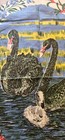Vintage Retro 70s  greetings From Western Australia  Linen Souvenir Tea Towel 