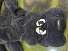 Vintage 1985 Tonka Pound Puppies Black   Blue Dog  18  Plush Stuffed Animal 