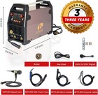 Lotos Mig180sp Mig Welder With Aluminum Spool Gun  180a 110 220v  6 In 1 Gas Mig