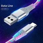 New 3 3ft Led Flowing Light Up Usb Charging Data Sync Cable For Samsung Iphone