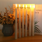 6pcs Set Flickering Flameless Led Taper Candles Light Remote Control Timer Decor