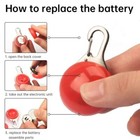 Red Led Dog Collar Light Pet Safety Pendant Night Walking Glow Clip-on Cat Usa 