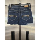 Denizen Womens Denim Shorts Size 2 Dark Wash Cuffed Frayed Hem Stretch Summer
