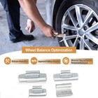 100 Pcs Assortment Clip-on Wheel Weight Balance P Style 0 25 0 50 0 75 1 00 Oz