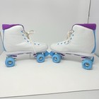 Roller Derby Skates Women   s Sz 10 Star 600 White   Purple Excellent Condition