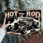 Room Vintage American Hot Rod Tin Metal Sign Wall Art Decor 8x12