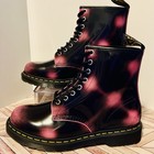 Dr Martens 1460 Distressed Leather Arcadia Pink M 9 W 10 Boots Two Toned Rub Off