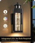 Edishine Motion Sensor Outdoor Wall Light  Dusk To Dawn Integrated Led Exterior