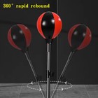 Punching Bag Freestanding Reflex Speed Boxing Bag Training Adjustable   Gloves
