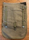 One Original   Wwii Canvas Meat Can Pouch Still Attached To Cut Haversack Flap