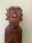 Gorgeous Hand Carved Solid Wood African Tribal Sculpture  11 1 2   