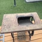 Antique Elias Howe Treadle Sewing Machine Table Base   Rare