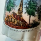 Honesdale Pa  Pennsylvania Antique Souvenir China Trinket Mug Cup Gold
