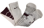 Nike Blk Sport Cushion Elite Crew Dri-fit Socks White Maroon Size Xl- Psx300 112