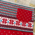 Handmade Christmas Holiday Print Half Apron