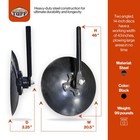 Field Tuff 43 Inch Disc Cultivator Garden Bedder And Hiller For 3 Point Tractor