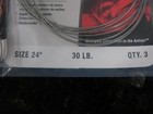 2 Packs Of 3 Berkley Size 24 Steelon Wire Wound Leader Rig  30lb
