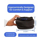 Noknod Travel Neck Pillow Support Brace Memory Foam For Sleeping  Airplanes Cars