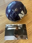 Otto Graham Signed Northwestern Wildcats Mini Helmet Hof 1965   Signing Photo